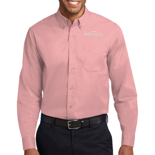 Embroidered EdFinancial - Extended Size Long Sleeve Easy Care Shirt Thumbnail