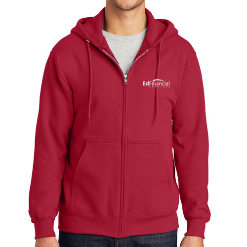 Embroidered  - Essential Fleece Full Zip Hooded Sweatshirt Thumbnail