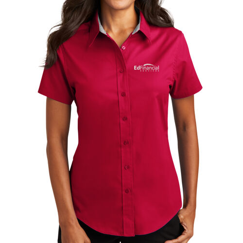 Embroidered  - Ladies Short Sleeve Easy Care Shirt Thumbnail