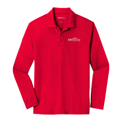 Embroidered  - PosiCharge ® RacerMesh ® Long Sleeve Polo Thumbnail