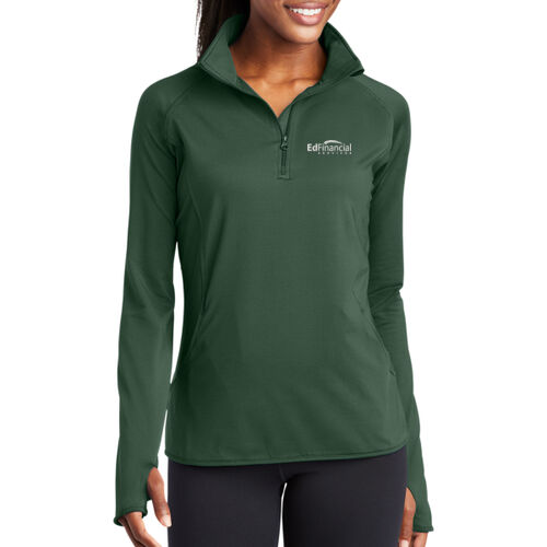 BBBS Embroidered - Ladies Sport Wick ® Stretch 1/2 Zip Pullover Thumbnail