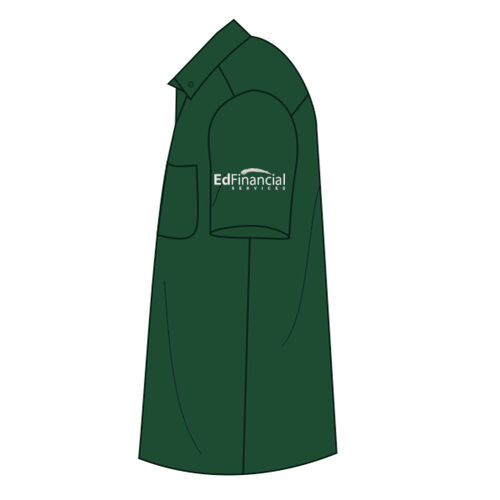 EdFinancial Embroidered Sleeve - Short Sleeve SuperPro React Twill Shirt Thumbnail