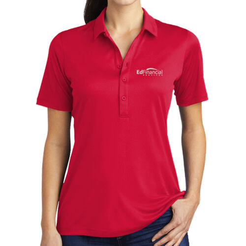 EdFinancial Embriodered - Ladies Posi UV ® Pro Polo Thumbnail