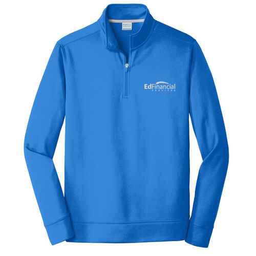 EdFinancial Embriodered - Performance Fleece 1/4 Zip Pullover Sweatshirt Thumbnail