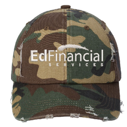 EdFinancial Embroidered - Distressed Cap Thumbnail