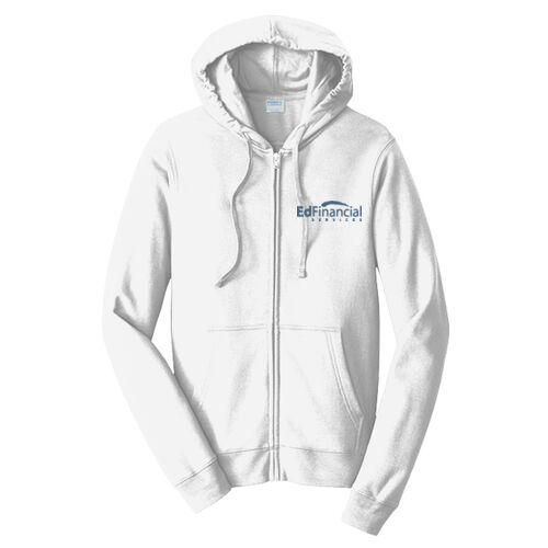 Embroidered EdFinancial - Fan Favorite Fleece Full Zip Hooded Sweatshirt Thumbnail