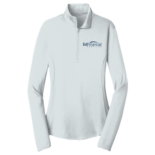 Embroidered EdFinancial - Ladies PosiCharge ® Competitor ™ 1/4 Zip Pullover Thumbnail