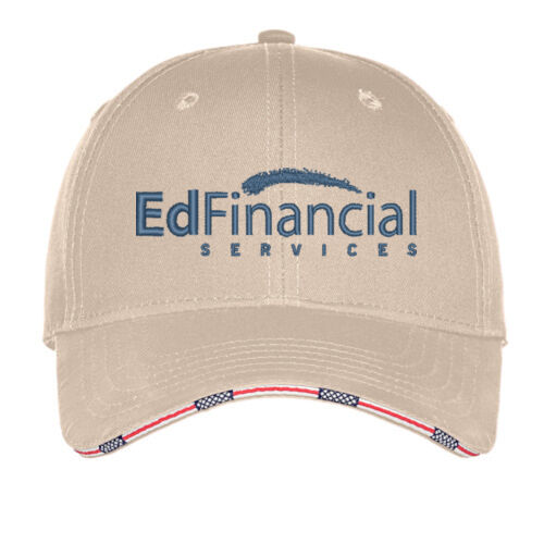 EdFinancial Embroidered - Americana Flag Sandwich Cap Thumbnail