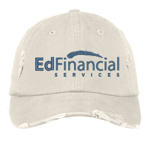 EdFinancial Embroidered - Distressed Cap Thumbnail