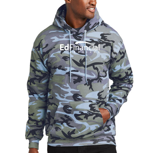 EdFinancial Printed - Core Fleece Camo Pullover Hooded Sweatshirt Thumbnail