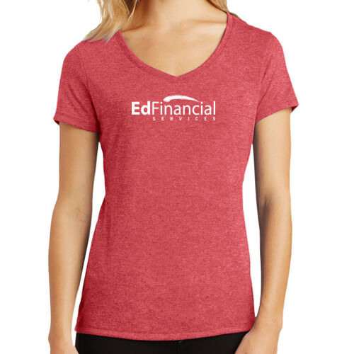EdFinancial Printed - Women's Perfect Tri ® V Neck Tee Thumbnail