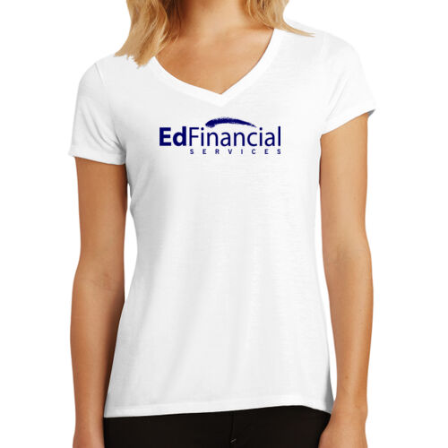 EdFinancial Printed - Women's Perfect Tri ® V Neck Tee Thumbnail