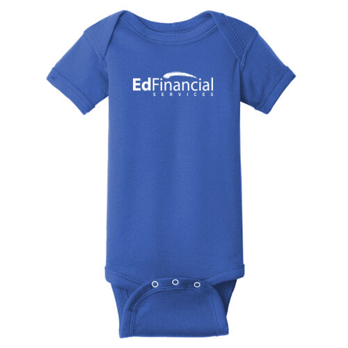 EdFinancial Printed - Infant Short Sleeve Baby Rib Bodysuit Thumbnail