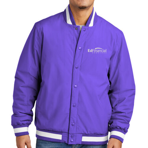 Embroidered  - Insulated Varsity Jacket Thumbnail