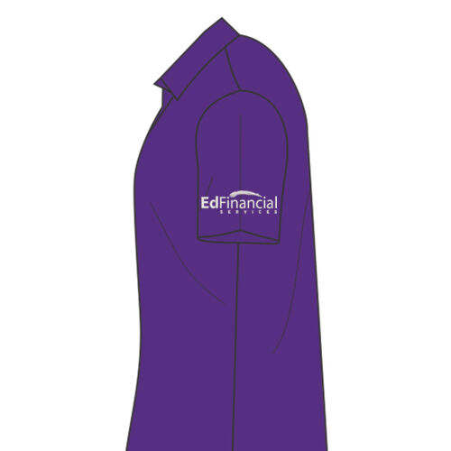 EdFinancial Sleeve Embroidered  - Ladies Short Sleeve SuperPro React Twill Shirt Thumbnail