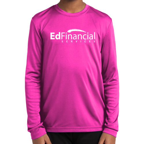 EdFinancial Printed - Youth Long Sleeve PosiCharge ® Competitor™ Tee Thumbnail