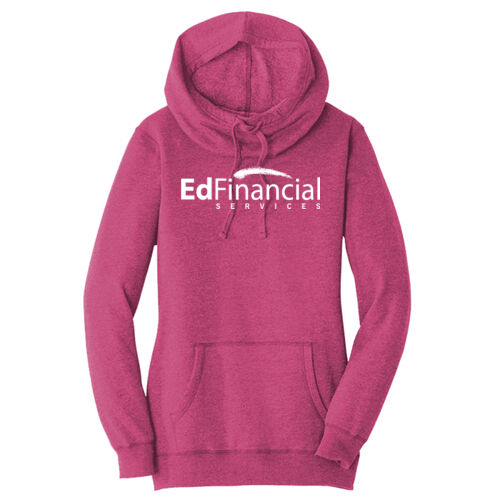 EdFinancial Printed - Women's Lightweight Fleece Hoodie Thumbnail