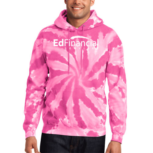 EdFinancial Printed - Tie Dye Pullover Hooded Sweatshirt Thumbnail