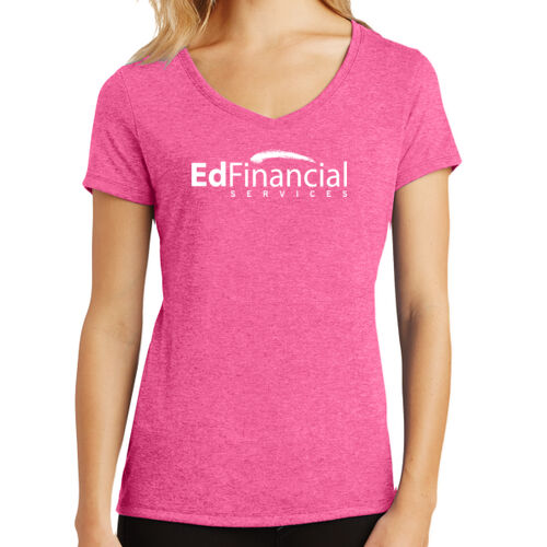 EdFinancial Printed - Women's Perfect Tri ® V Neck Tee Thumbnail