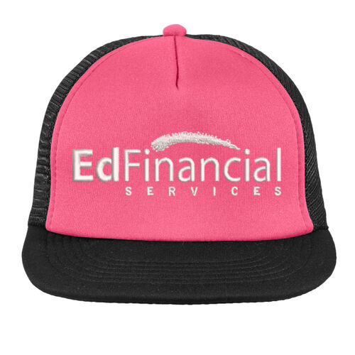 EdFinancial Embroidered - Flat Bill Snapback Trucker Cap  Thumbnail