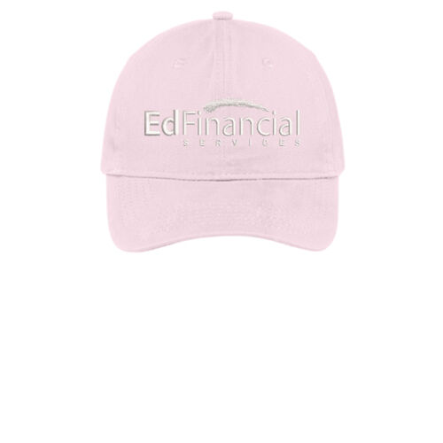 EdFinancial Embroidered - Brushed Twill Low Profile Cap Thumbnail