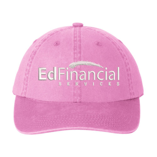 EdFinancial Embroidered - Garment Washed Cap Thumbnail