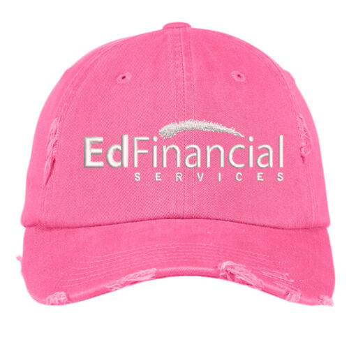 EdFinancial Embroidered - Distressed Cap Thumbnail