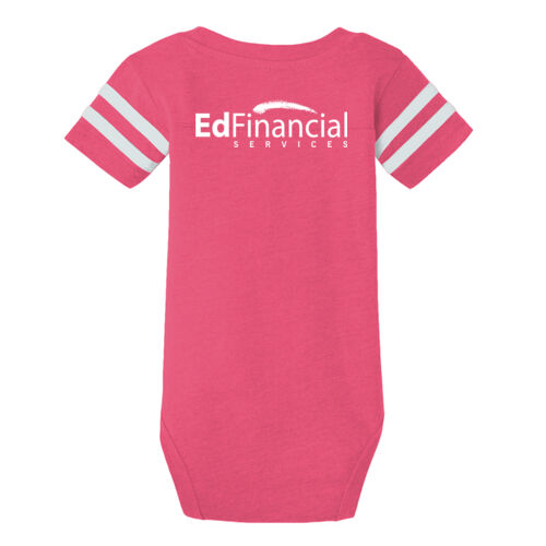 EdFinancial Printed - Infant Football Fine Jersey Bodysuit Thumbnail