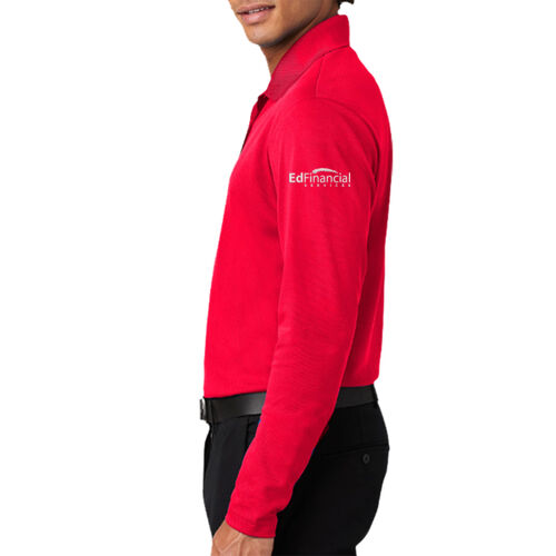 Embroidered Sleeve - PosiCharge ® RacerMesh ® Long Sleeve Polo Thumbnail