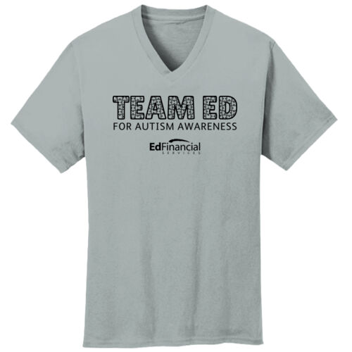 EdFinancial Autism  - Core Cotton V-Neck Tee Thumbnail