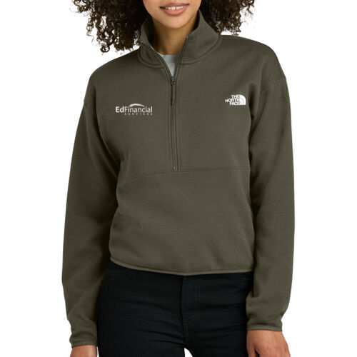 BBBS Embroidered - Women's Double Knit 1/2 Zip Fleece Thumbnail