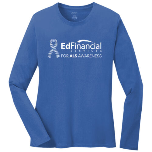 ALS EdFinancial Printed  - Ladies Long Sleeve Core Cotton Tee Thumbnail